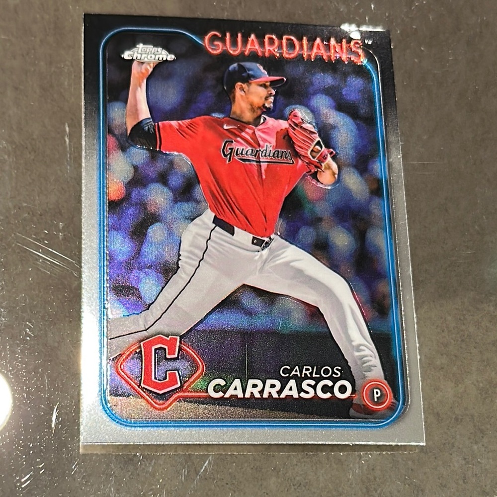 Carlos Carrasco Guardians Baseball Card